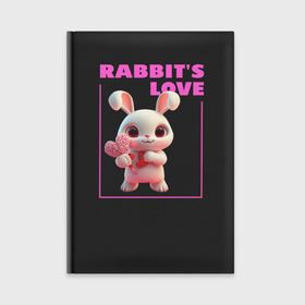 Ежедневник с принтом Любовь кролика ,  |  | Тематика изображения на принте: 