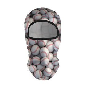 Балаклава 3D с принтом Бейсбольные мячи в Кировске, 100% полиэстер, ткань с особыми свойствами — Activecool | плотность 150–180 г/м2; хорошо тянется, но при этом сохраняет форму. Закрывает шею, вокруг отверстия для глаз кайма. Единый размер | 