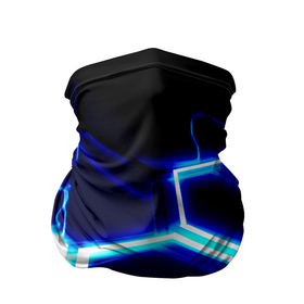 Бандана-труба 3D с принтом Neon abstraction plates storm в Екатеринбурге, 100% полиэстер, ткань с особыми свойствами — Activecool | плотность 150‒180 г/м2; хорошо тянется, но сохраняет форму | 