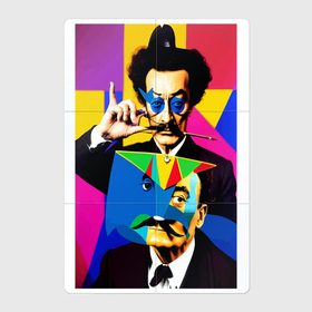 Магнитный плакат 2Х3 с принтом Salvador Dali   нейросеть   pop art в Тюмени, Полимерный материал с магнитным слоем | 6 деталей размером 9*9 см | Тематика изображения на принте: 