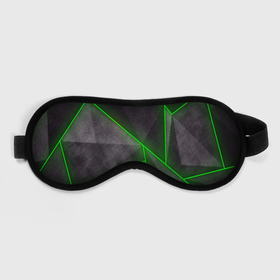 Маска для сна 3D с принтом Stripes Abstract green , внешний слой — 100% полиэфир, внутренний слой — 100% хлопок, между ними — поролон |  | Тематика изображения на принте: 