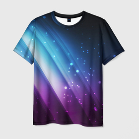 Мужская футболка 3D с принтом Бесконечность цвета в Кировске, 100% полиэфир | прямой крой, круглый вырез горловины, длина до линии бедер | 