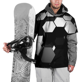 Накидка на куртку 3D с принтом Хромированная броня сталь , 100% полиэстер |  | Тематика изображения на принте: 