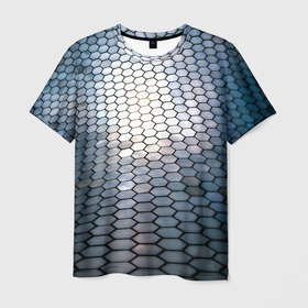 Мужская футболка 3D с принтом Кольчуга доспехи среднивековья в Кировске, 100% полиэфир | прямой крой, круглый вырез горловины, длина до линии бедер | 