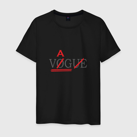 Мужская футболка хлопок с принтом VAG not VOGUE в Кировске, 100% хлопок | прямой крой, круглый вырез горловины, длина до линии бедер, слегка спущенное плечо. | Тематика изображения на принте: 