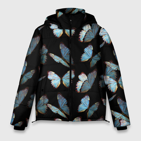 Мужская зимняя куртка 3D с принтом Butterflies pattern в Курске, верх — 100% полиэстер; подкладка — 100% полиэстер; утеплитель — 100% полиэстер | длина ниже бедра, свободный силуэт Оверсайз. Есть воротник-стойка, отстегивающийся капюшон и ветрозащитная планка. 

Боковые карманы с листочкой на кнопках и внутренний карман на молнии. | 