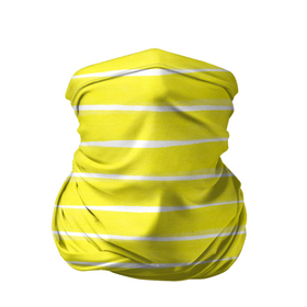 Бандана-труба 3D с принтом Жёлтая тельняшка Полосатый принт в Петрозаводске, 100% полиэстер, ткань с особыми свойствами — Activecool | плотность 150‒180 г/м2; хорошо тянется, но сохраняет форму | 