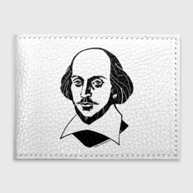 Обложка для студенческого билета с принтом William Shakespeare в Санкт-Петербурге, натуральная кожа | Размер: 11*8 см; Печать на всей внешней стороне | 