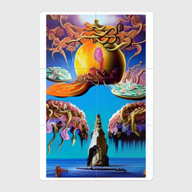 Магнитный плакат 2Х3 с принтом Скала желаний   нейросеть   сюрреализм в Курске, Полимерный материал с магнитным слоем | 6 деталей размером 9*9 см | Тематика изображения на принте: 