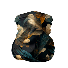 Бандана-труба 3D с принтом Узор цветочный паттерн в Тюмени, 100% полиэстер, ткань с особыми свойствами — Activecool | плотность 150‒180 г/м2; хорошо тянется, но сохраняет форму | 