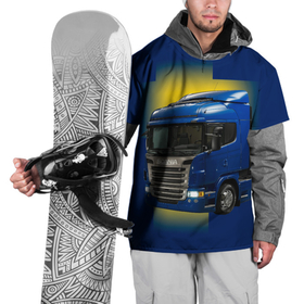 Накидка на куртку 3D с принтом Scania truck в Курске, 100% полиэстер |  | Тематика изображения на принте: 
