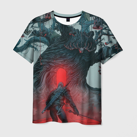 Мужская футболка 3D с принтом The Witcher | Геральт на Шепчущем холме в Петрозаводске, 100% полиэфир | прямой крой, круглый вырез горловины, длина до линии бедер | 