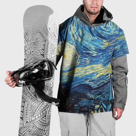 Накидка на куртку 3D с принтом Van Gogh   The starry night в Тюмени, 100% полиэстер |  | 
