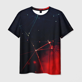 Мужская футболка 3D с принтом Midjourney | Нейронный космос в Екатеринбурге, 100% полиэфир | прямой крой, круглый вырез горловины, длина до линии бедер | 