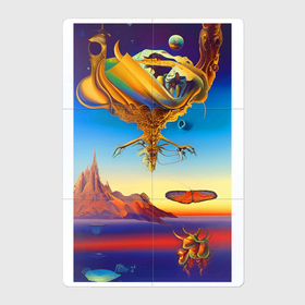 Магнитный плакат 2Х3 с принтом Космическое спокойствие   нейросеть   сюрреализм в Курске, Полимерный материал с магнитным слоем | 6 деталей размером 9*9 см | Тематика изображения на принте: 