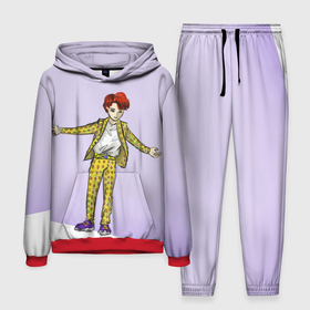 Мужской костюм с толстовкой 3D с принтом Чонгук на краю в Ухте,  |  | Тематика изображения на принте: 