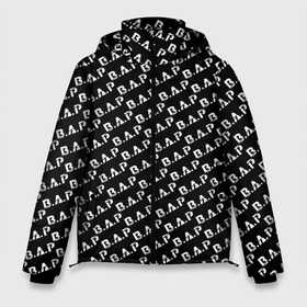 Мужская зимняя куртка 3D с принтом B.A.P black n white pattern в Санкт-Петербурге, верх — 100% полиэстер; подкладка — 100% полиэстер; утеплитель — 100% полиэстер | длина ниже бедра, свободный силуэт Оверсайз. Есть воротник-стойка, отстегивающийся капюшон и ветрозащитная планка. 

Боковые карманы с листочкой на кнопках и внутренний карман на молнии. | Тематика изображения на принте: 