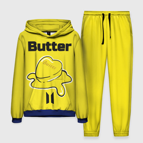 Мужской костюм с толстовкой 3D с принтом BTS butter ,  |  | Тематика изображения на принте: 