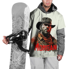 Накидка на куртку 3D с принтом Arthur Morgan painting , 100% полиэстер |  | Тематика изображения на принте: 