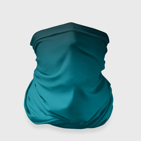 Бандана-труба 3D с принтом Темно бирюзовый градиент в Тюмени, 100% полиэстер, ткань с особыми свойствами — Activecool | плотность 150‒180 г/м2; хорошо тянется, но сохраняет форму | 