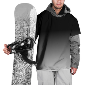 Накидка на куртку 3D с принтом От черного к белому в Рязани, 100% полиэстер |  | 