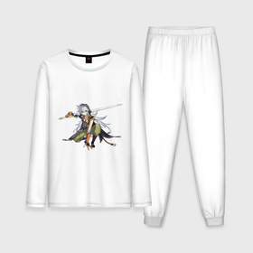 Мужская пижама с лонгсливом хлопок с принтом Рэйзор из Genshin Impact ,  |  | Тематика изображения на принте: 