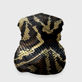 Бандана-труба 3D с принтом Шкура змеи текстура в Петрозаводске, 100% полиэстер, ткань с особыми свойствами — Activecool | плотность 150‒180 г/м2; хорошо тянется, но сохраняет форму | 