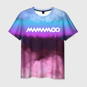 Мужская футболка 3D с принтом Mamamoo clouds , 100% полиэфир | прямой крой, круглый вырез горловины, длина до линии бедер | 