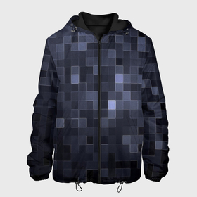 Мужская куртка 3D с принтом Minecraft block time в Екатеринбурге, ткань верха — 100% полиэстер, подклад — флис | прямой крой, подол и капюшон оформлены резинкой с фиксаторами, два кармана без застежек по бокам, один большой потайной карман на груди. Карман на груди застегивается на липучку | 