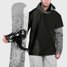 Накидка на куртку 3D с принтом Чёрные геометрические металлические листы в Екатеринбурге, 100% полиэстер |  | 