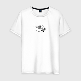 Мужская футболка хлопок с принтом Клубок счастья в Белгороде, 100% хлопок | прямой крой, круглый вырез горловины, длина до линии бедер, слегка спущенное плечо. | 