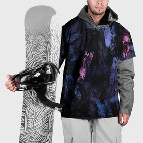 Накидка на куртку 3D с принтом Неоновые пятна краской в Тюмени, 100% полиэстер |  | Тематика изображения на принте: 