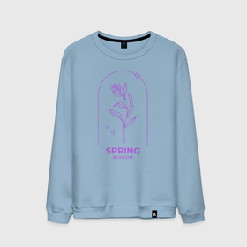 Мужской свитшот хлопок с принтом Spring Blossom Весеннее Цветение в Санкт-Петербурге, 100% хлопок |  | Тематика изображения на принте: 