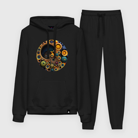 Женский костюм с толстовкой хлопок с принтом Марсовое поле в городе Новоалтайск,  |  | Тематика изображения на принте: 