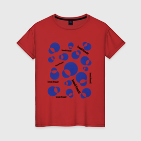 Женская футболка хлопок с принтом Geometric mix в Белгороде, 100% хлопок | прямой крой, круглый вырез горловины, длина до линии бедер, слегка спущенное плечо | 