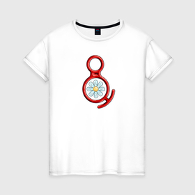 Женская футболка хлопок с принтом climbing devices : the eight в Петрозаводске, 100% хлопок | прямой крой, круглый вырез горловины, длина до линии бедер, слегка спущенное плечо | 