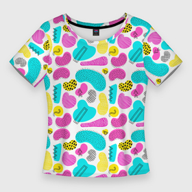 Женская футболка 3D Slim с принтом Geometric pattern в Белгороде,  |  | 