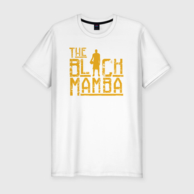 Мужская футболка хлопок Slim с принтом The black mamba в Новосибирске, 92% хлопок, 8% лайкра | приталенный силуэт, круглый вырез ворота, длина до линии бедра, короткий рукав | 