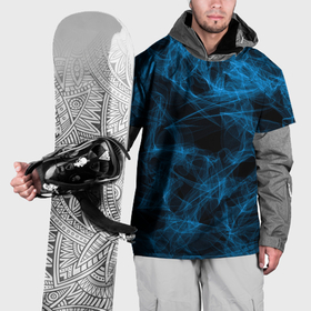 Накидка на куртку 3D с принтом Синий дым текстура в Белгороде, 100% полиэстер |  | Тематика изображения на принте: 