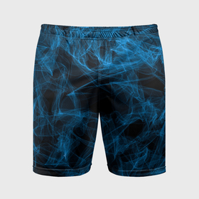 Мужские шорты спортивные с принтом Синий дым текстура в Белгороде,  |  | Тематика изображения на принте: 