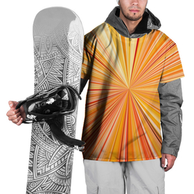 Накидка на куртку 3D с принтом Абстрактные лучи оттенков оранжевого , 100% полиэстер |  | 