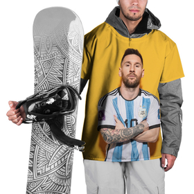 Накидка на куртку 3D с принтом Lionel Messi 10 в Курске, 100% полиэстер |  | Тематика изображения на принте: 