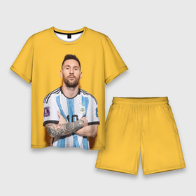 Мужской костюм с шортами 3D с принтом Lionel Messi 10 в Курске,  |  | Тематика изображения на принте: 