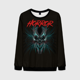 Мужской свитшот 3D Чудовище во тьме: в Ухте, 100% полиэстер с мягким внутренним слоем | круглый вырез горловины, мягкая резинка на манжетах и поясе, свободная посадка по фигуре |