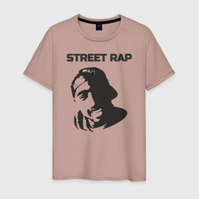 Мужская футболка хлопок с принтом street style в Екатеринбурге, 100% хлопок | прямой крой, круглый вырез горловины, длина до линии бедер, слегка спущенное плечо. | 