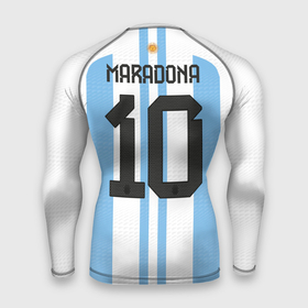 Мужской рашгард 3D с принтом Марадона форма сборной Аргентины в Петрозаводске,  |  | 