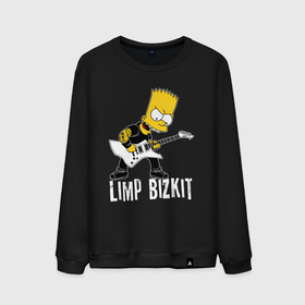 Мужской свитшот хлопок с принтом Limp Bizkit Барт Симпсон рокер в Екатеринбурге, 100% хлопок |  | 