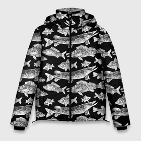 Мужская зимняя куртка 3D с принтом Городской паттерн о рыбалке в Белгороде, верх — 100% полиэстер; подкладка — 100% полиэстер; утеплитель — 100% полиэстер | длина ниже бедра, свободный силуэт Оверсайз. Есть воротник-стойка, отстегивающийся капюшон и ветрозащитная планка. 

Боковые карманы с листочкой на кнопках и внутренний карман на молнии. | Тематика изображения на принте: 