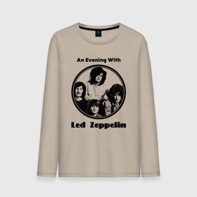 Мужской лонгслив хлопок с принтом Led Zeppelin retro в Белгороде, 100% хлопок |  | 
