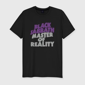 Мужская футболка хлопок Slim с принтом Black Sabbath Master of Reality , 92% хлопок, 8% лайкра | приталенный силуэт, круглый вырез ворота, длина до линии бедра, короткий рукав | 